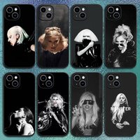Lady Singer Gaga Disease Phone Case For IPhone 17 12 13 14 15 16Pro Max Plus Classic black soft shell