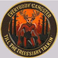 "Everybody Gangster" Enamel Pin Horror Brooch Pines Lapel Pins Badge on Backpack Clothing Accessories Gothic Jewelry Gifts