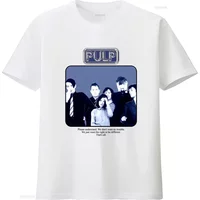 Pulp English Rock Band Jarvis Cocker Candida Doyle Steve Classic T Shirt for Fans TE2534 vintage Washed Top For Everyday Wear