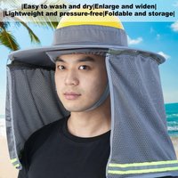 Safety Helmet Sunshade Summer Breathable Sun Visor Sun Protection Hard Hat Sun Neck Shield For Construction Workers