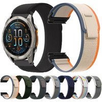 Quick Fit 26/22/20mm Nylon Trail Loop Strap For Garmin Tactix 8/Fenix 8/Quatix 8/Instinct 3 Wristband Amazfit T-Rex Ultra 2 51mm