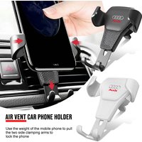 Gravity Car Mount GPS Mobile Phone Holder Vent Clip Installation Caps For Audi S5 S6 S7 S4 S8 TT TTS A4 B8 A3 B6 A6 C7 C6 B7 Q5