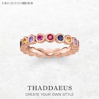 Ring Royalty Colourfull Stones,Europe Style Fine Jewerly For Women Vintage Victorian Gift In 925 Sterling Silver