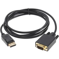 DP Male To VGA Male Cable Adapter Compatible with HP Elitebook Dell Laptop Desktop PC DisplayPort To VGA Converter Cord 1.8m