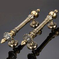 1pcs European Retro Push Door Handles Antique Wooden Door Handle and Knobs for Outdoor Gate Door Hardware door knobs