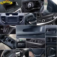 ABS Plastic Carbon Fiber Pattern Car Interior Cover Decoration Trim Stickers For Honda CRV CR-V 2012 2013 2014 2015 2016