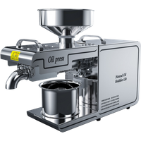 Oil Machine 7-11kg /H Automatic Cold Press High Speed Oil Extractor Extraction Temperature Control Peanut Coconut Oil Press