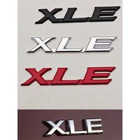 3D Metal Badge Car Letters Rear Trunk Logo XLE Sticker Emblem for Toyota Highlander Corolla Sienna Camry RAV4 XLE Accessories