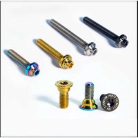 AliExpress NONE 1pcs Titanium Alloy Flat Mounting Screw Bicycle Brake Abalone Direct Installation Screws Repair And Modification Bolt 