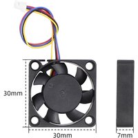 5V PWM Speed Adjustable Fan 2507 3007 3010 4010 CPU Cooling Radiator JST Interface with M2.5 Screws Nuts for Raspberry Pi 5
