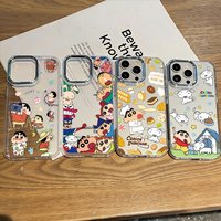 Phone Case For Google Pixel 10 9 8 7 8A 9A XL Pro 4G 5G Transparent Soft Silicone TPU Back Cover Anime Crayons Shin-chans