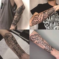 Juice Tattoo Sticker Herb Semi-permanent Waterproof Without Reflective Male Small Arm Personality Long Lasting Body Art Tattoos