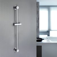 Adjustable Shower Bar Lifting Rod Extendable Wall Mount Shower Horizontal Bar Column Matte Black Chrome Bathroom Riser Slide