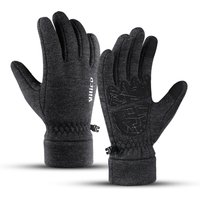 AliExpress NONE Unisex Warm Fleece Cycling Gloves Touchscreen Compatible Anti-Slip Bicycle Riding Mitts for Men And Women Mountain Hiking