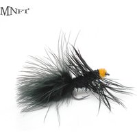 MNFT 6Pcs Wooly Bugger Streamers Fishing Fly Lures Saltwater Fly Tying Hook Trout Flies Bait
