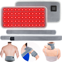 LED Red Light Therapy Belt for Pain Relief 660nm 850nm Red Infrared Light Pad for Waist,Back,Abdomen,Knees,Wrists Joints Muscle