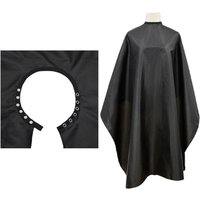 Button collar Black Haircut Cloth Hairdressing Anti-Static Salon Gown Hidden Buckle Hairdresser Apron Haircut Capes Supplies