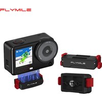 Flymile Magnetic Quick Release Adapter Mount for DJI OSMO Action 6 /Nano Camera Accessories 1/4 Screw Hole Base