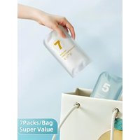 AliExpress NONE Set of 7pcs Disposable Raincoats Ultra Compact Waterproof Packable Travel Friendly Card Size Pack for Camping, Hiking, Cycling