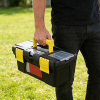 1pc Tool Storage and Organizing Box - Large Capacity Durable Tool Storage Box - Suitable for Home Repair and Professional Use