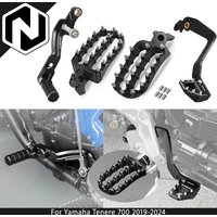 NICECNC Rear Brake Lever Pedal Foot Pegs Footrest Shift Lever Gear Shifter For Yamaha Tenere 700 2019-2024 Tenere700 Accessories