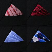 Men Pocket Square Suit Accessories Newest design Jacquard Woven Handkerchief Male Brown Clothing Pocket Handker Hot Sale Wedding