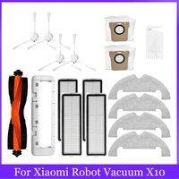 Pièces de rechange pour aspirateur Robot Xiaomi X10, brosse latérale principale, filtre Hepa, tissu de vadrouille, sac à poussière, accessoires
