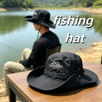 Spring and summer retro unisex quick-drying fisherman hat lightweight breathable sun hat anti-UV camping mountaineering hat