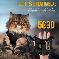 Cat Harness and Leash Set Escape Proof For Small Medium Dog Cat Breathable Reflective Adjustable Kitten Chest Strap Pet Supplies