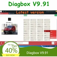 Logiciel de diagnostic automobile Diagbox V9.91 le plus récent 2026, multilingue, entièrement fonctionnel pour Peugeot et Citroën, diagnostic des données de la voiture
