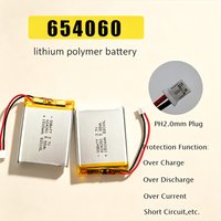 3.7V 1500mAh 604050 Lithium Polymer Rechargeable Battery Lipo for Bluetooth Audio Navigator Lighting Early Education Machine