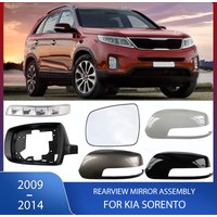 Rearview Mirror Cover Mirror Frame Turn Signal Lamp Door Wing Mirror Glass Heated For KIA Sorento 2009 2010 2011 2012 2013 2014
