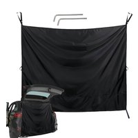 Camper Rear Door Shower Curtains RV Privacy Cover Vehicle Privacy Panels for Camping Beach Road Trips Outdoor Event Travelers
