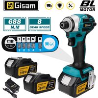688N.m 1/4 ''bezszczotkowy wkrętak elektryczny wkrętak akumulatorowy wiertarka elektryczna zestaw sterownika udarowego do akumulatora Makita 18V Pin