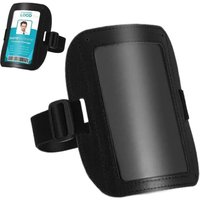 Universal Elastic Band Arm Badge Holder Adjustable Elastic ID Card Holder Waterproof Black Armband ID Card Case Men/Women
