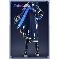 Game Genshin Impact Lohen Cosplay Costume Uniform Cloak Knights Favonius Halloween Party Women Man Girls Role Play Outfit Prop