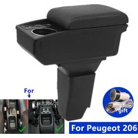 For Peugeot 206 Armrest box For Peugeot 206 207 CC Cabrio Car Armrest Storage Box Cup holder Dedicated Retrofit Car Accessories