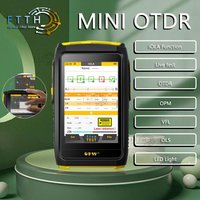 MINi OTDR Active Fiber Live Test 1577nm IOLA 1550nm 20dB Fiber Optic Reflectometer Touch Screen OLS OPM Visual Fault Locator