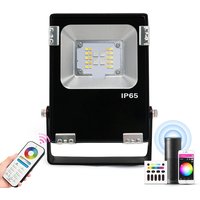 GLEDOPTO ZigBee 3.0 10W Smart RGBCCT Floodlight Pro 700LM DC12V Or AC110-220V Outdoor Landscape Lights IP65 Waterproof image 4