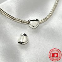 New Original Charm Beads,Gold Pavé Spacer Charm&Pavé Heart Clip&Radiant Star Charm Beads Fit Pendant Bracelet Women Jewelry Gift