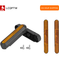 Rear Wheel Hub Cover with Reflective Strip for Xiaomi Elite Electric Scooter Wheel Safety Warning Reflector Reflective Block