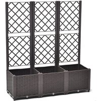 Modern Large Home Garden Vertical Planter Plastic Corner Raised Bed Rattan Trellis for Vegetable Flower Pot Planting Pack Type