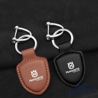 Leather Car Keychain Key Ring Pendant Lanyard Gift For Husqvarna 701 Svartpilen Vitpilen 401 Supermoto Enduro Norden Accessories