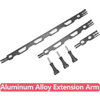 Aluminum Alloy Extension Arm Metal Mount For GoPro Hero 13 12 11 10 9 8 Insta360 SJCAM AKASO DJI Osmo Action 6 5 PRO 4 3 Camera