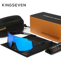 KINGSEVEN Fahrrad-Sonnenbrille für Männer und Frauen, MTB-Fahrradbrille, Anti-UV-Fahrradbrille, Outdoor-Sport-Fahrradbrille mit großem Rahmen