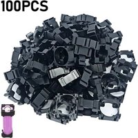 100Pcs 18650 Battery Safety Anti Vibration Holder Cylindrical Bracket Li-ion Cell Storage 18650 Lithium Battery Support Holder