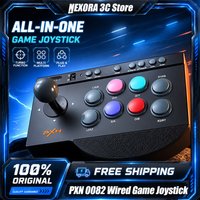 PXN 0082 Wired Arcade Stick Fightstick Street Gaming Controller Mechanical Game Joystick for USB PS3/PS4/Switch/PC/TV /XBOX