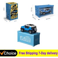 PB8806 Blue FJ40 Off Road Vehicle Building Blocks Retro Car Model Bricks Set With Display Box Desktop Ornaments Kids Toys Gift