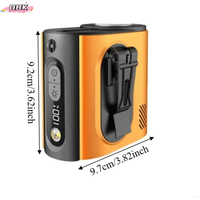 Brushless Motor Waist Cooling Fan Fast Speed Bladeless Design Waist-mounted Fan Portable Clip High-temperature Cooling