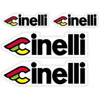 4Pcs 2 Large+2 Small Cinelli Road Bike Frame Stickers Camouflage Concealer Waterproof Vinyl Decals Bicycle Decor